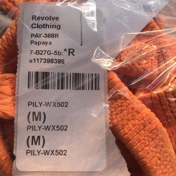 PQ X REVOLVE Ring Tri Bikini Top Papaya Orange Ring - Picture 9 of 9